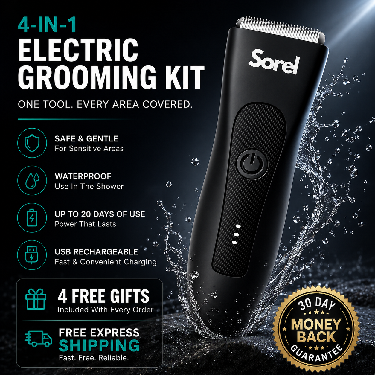 4 in 1 Electric Shaver